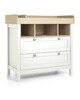 Harwell 4 Piece Cotbed with Dresser Changer, Wardrobe, and Essential Fibre Mattress Set- White image number 3