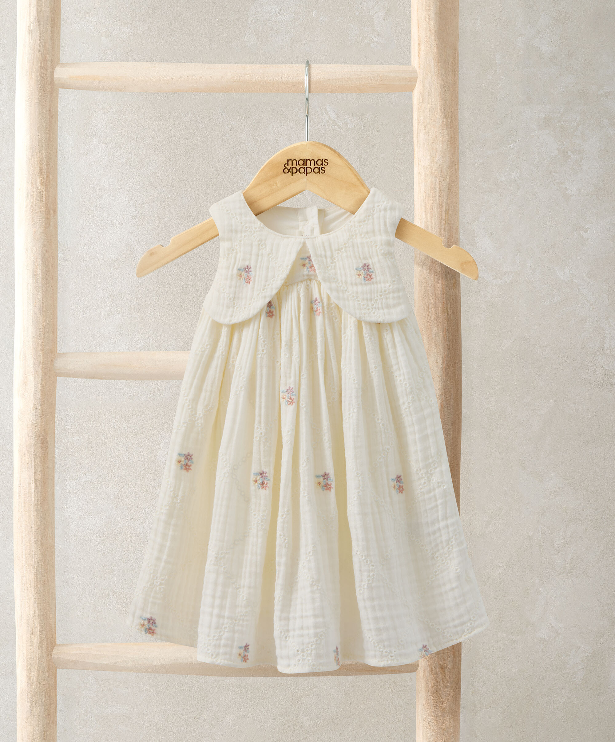 Bow Embroidered Dress image number 1