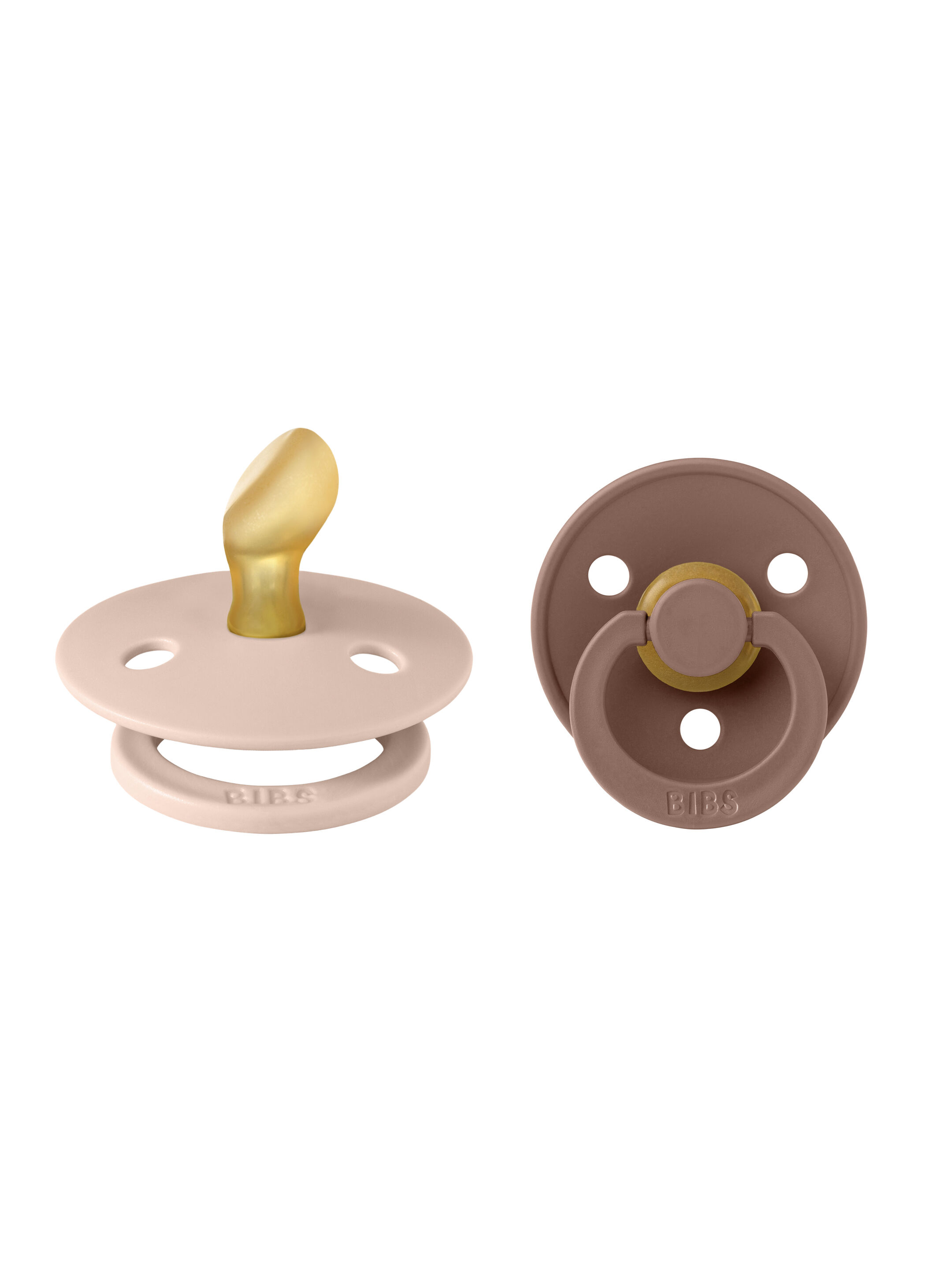 Bibs Colour 2 PACK Latex S2 - Anatomical Baby Blush/Woodchuck (6+ months) image number 2