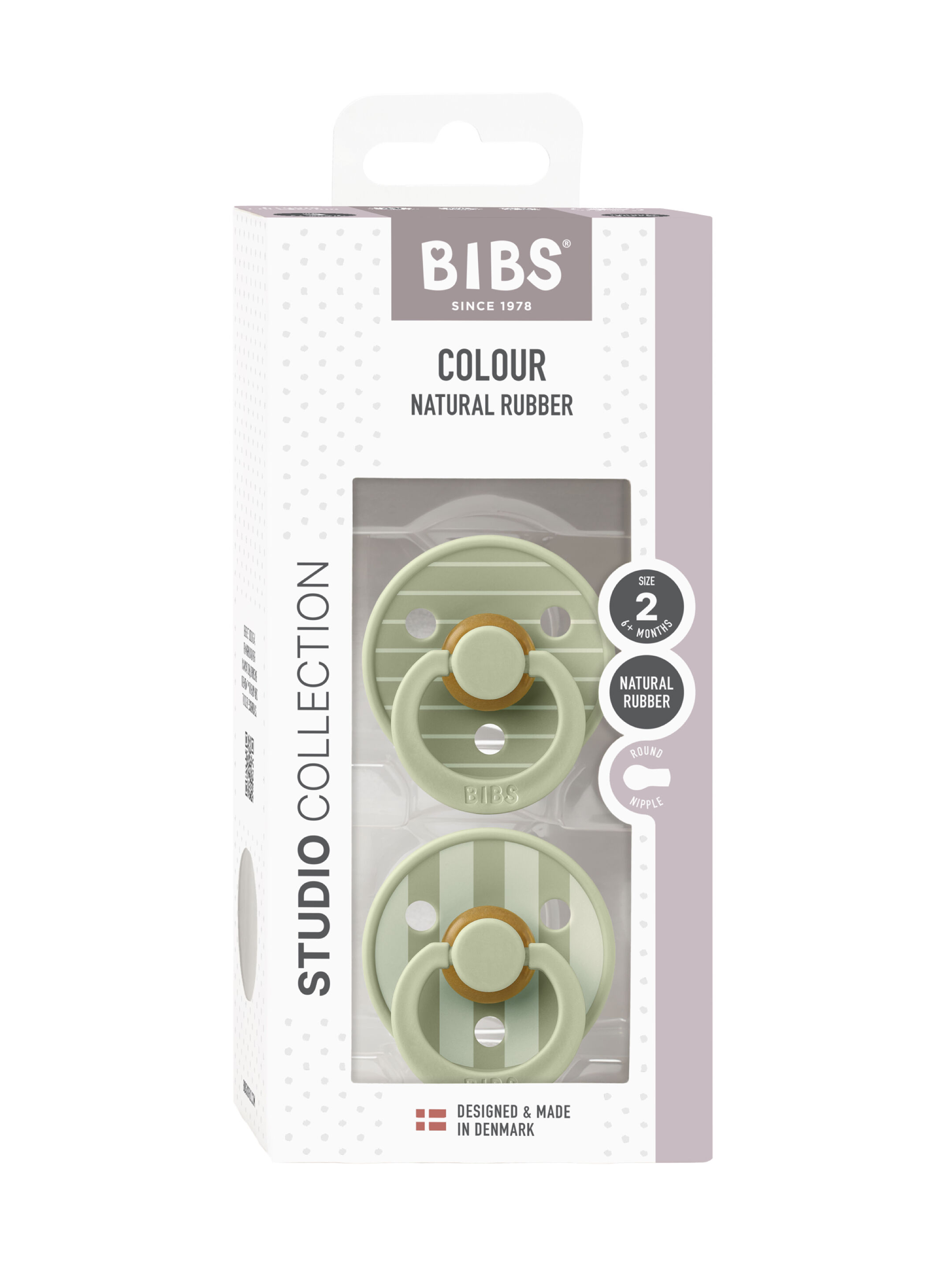 Bibs 2 Pack Colour Pin Latex S2 - Sage Mix (6+ months) image number 3
