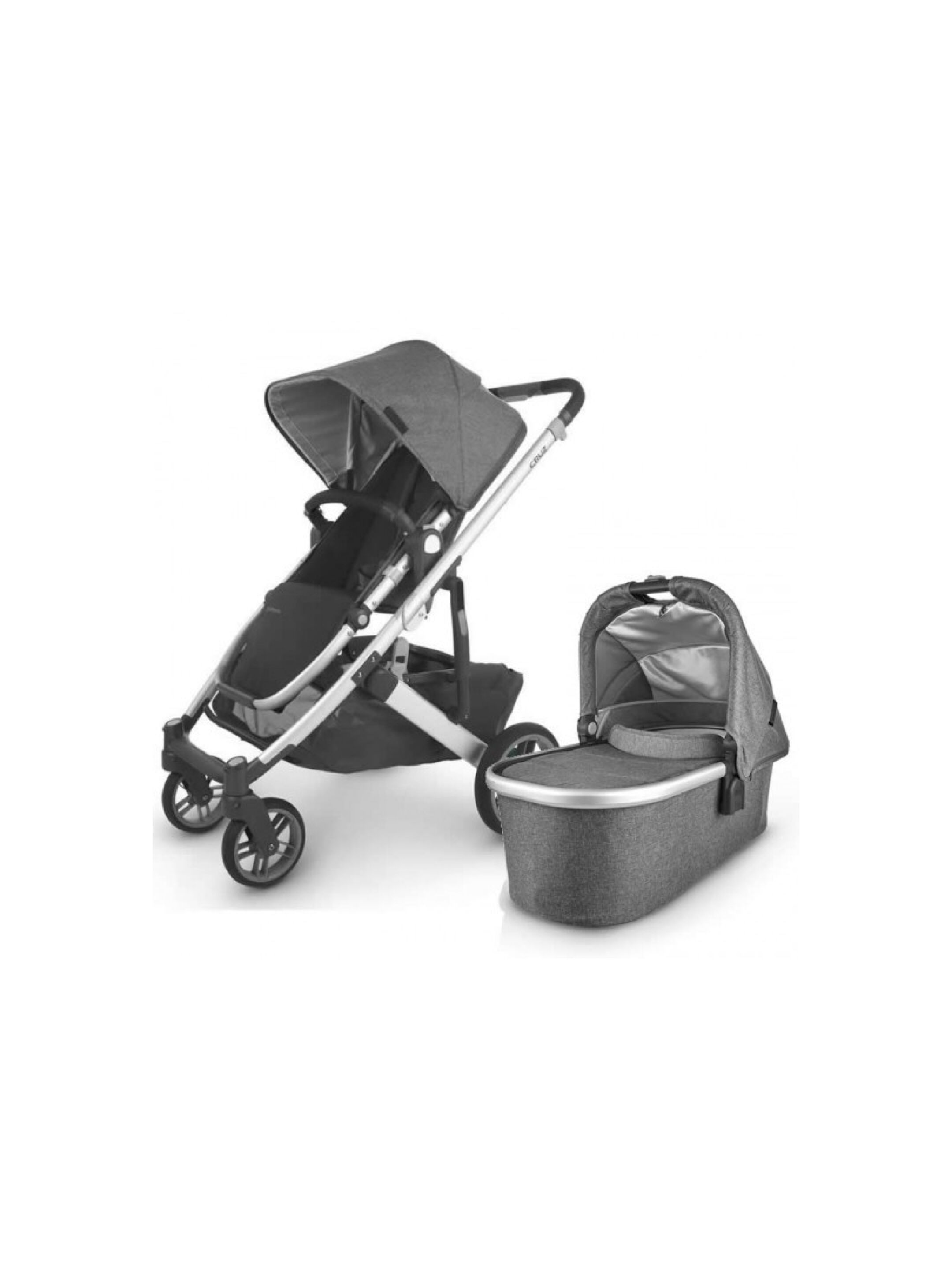 Uppababy - Vista/Cruz Carry Cot - Jordan (Charcoal melange) image number 3