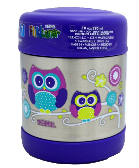 Thermosâ®- Funtainerâ® Stainless Steel Food Jar 290Ml- Owl image number 3