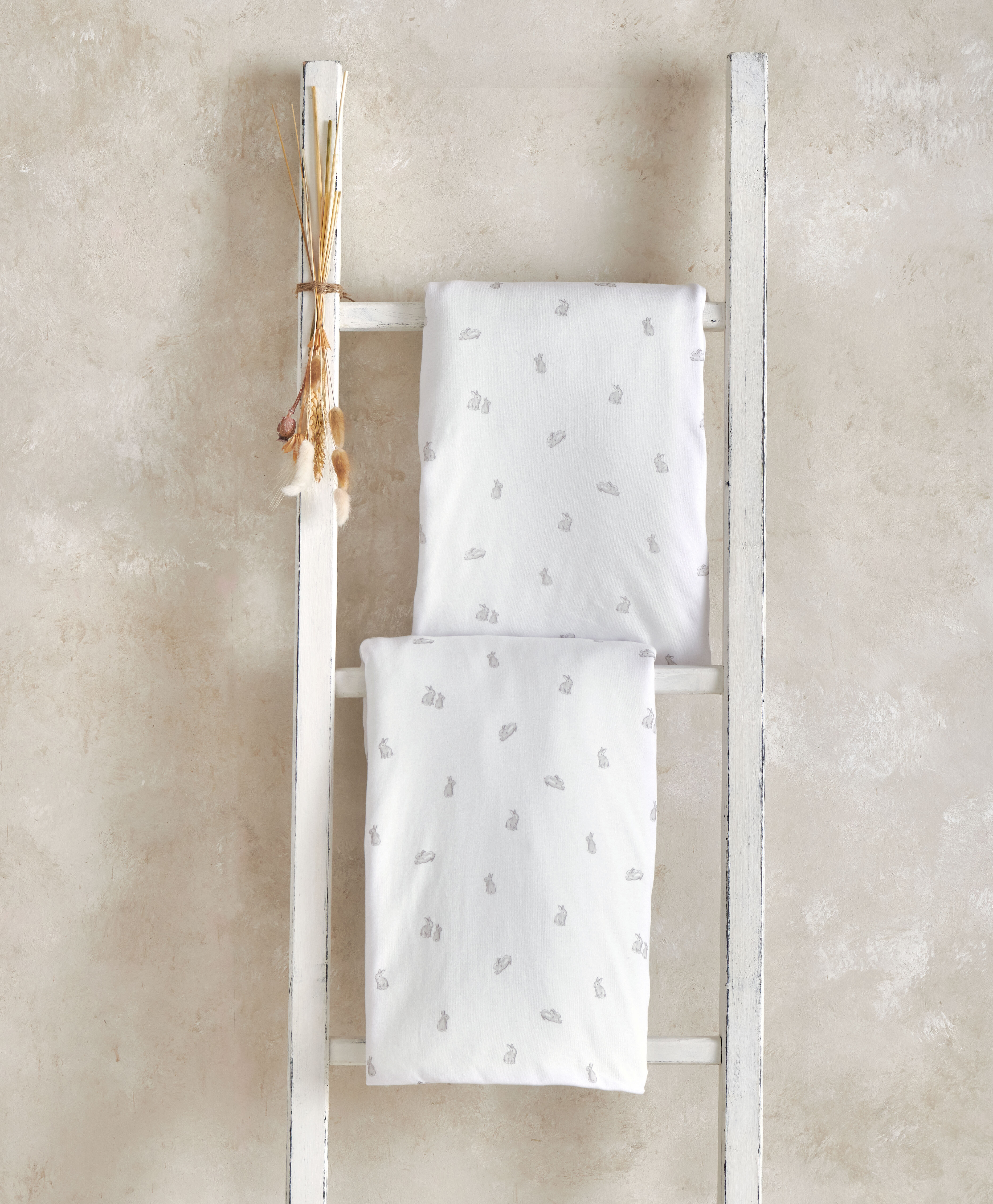 2 Cot/Bed Fitted Sheets - Bunny image number 1