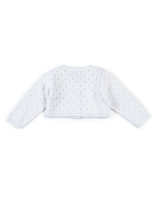 Fine Knit Cardigan - White image number 2