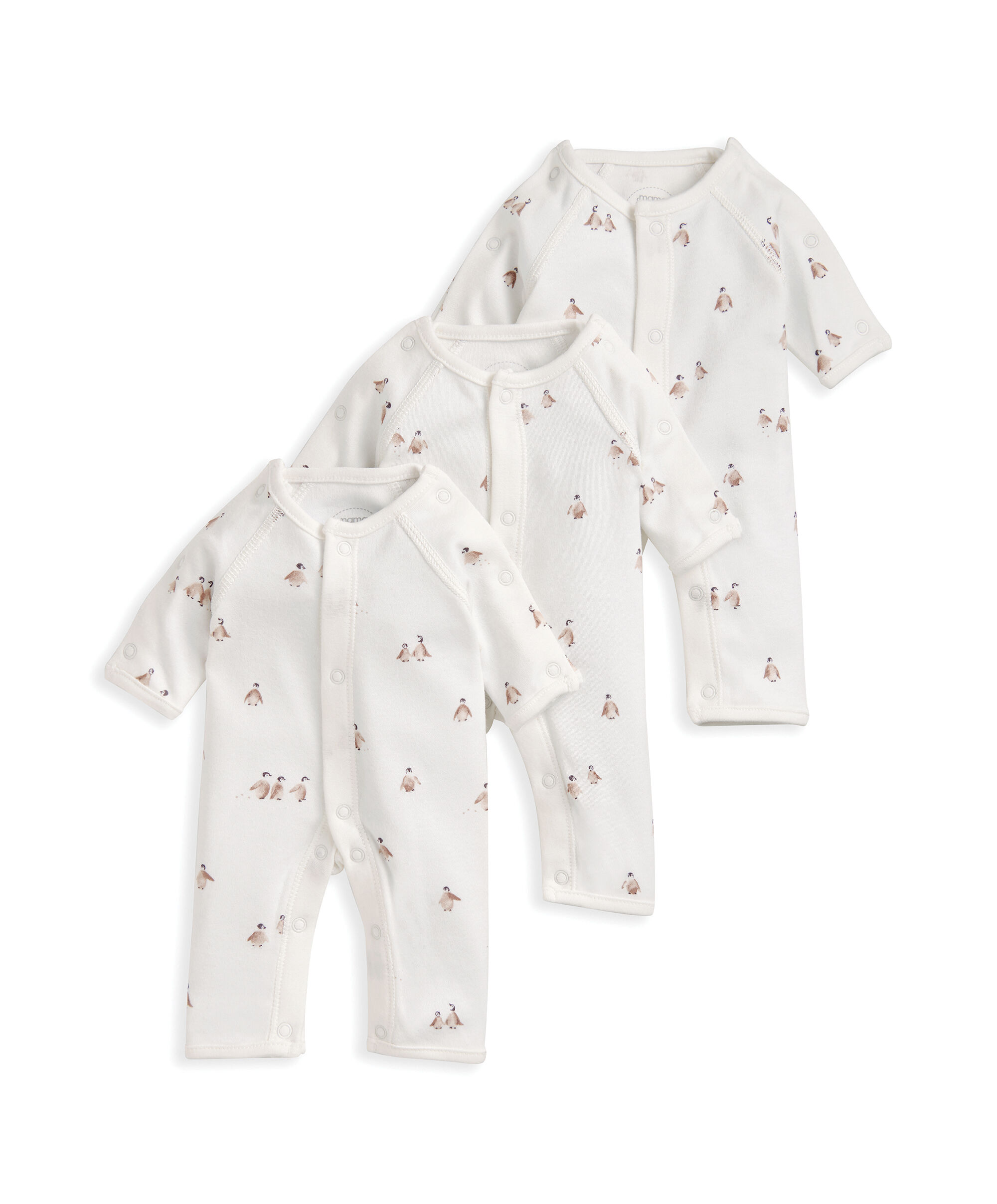 Premature Baby Stork Rompers (Pack of 3) image number 2