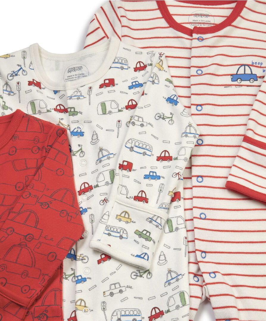 Transport Sleepsuits 3 Pack image number 2