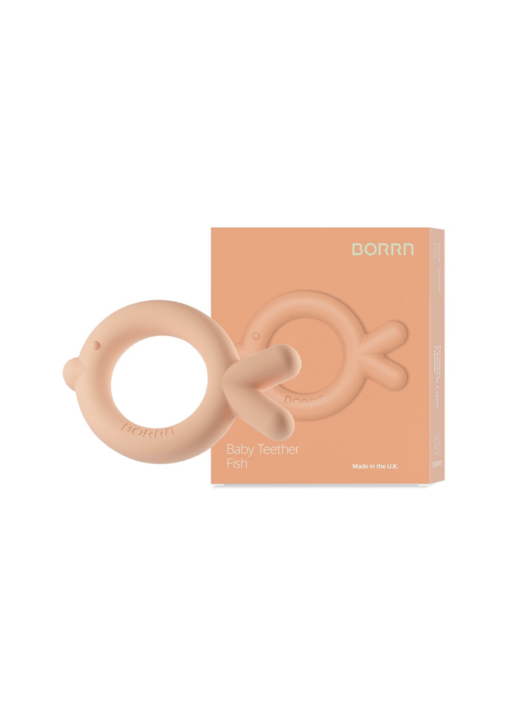 BORRN Silicone BPA Free, Non Toxic Teether - Fish image number 1