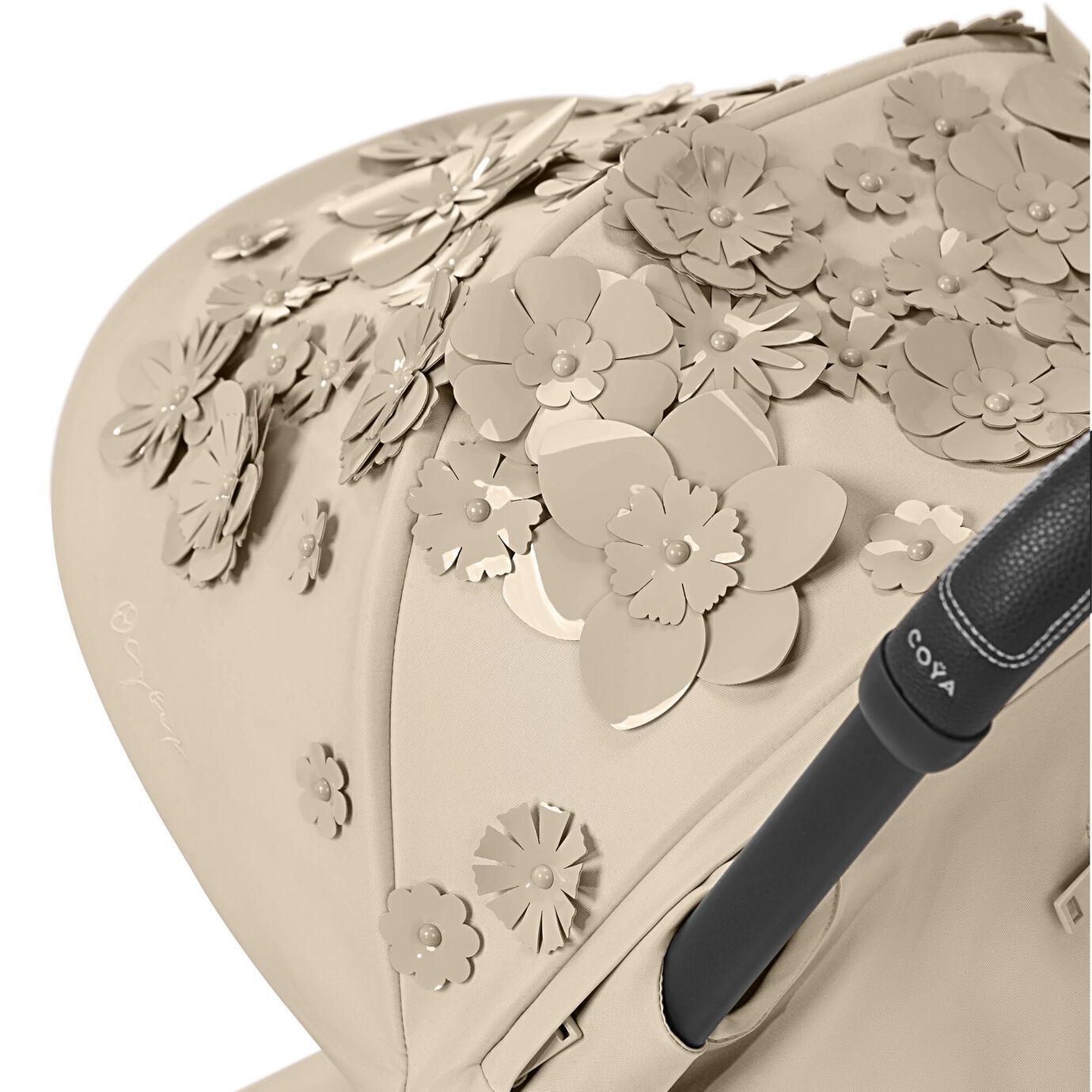 Cybex Coya  Simply Flowers Cabin Approved Stroller Beige with Matte Black Frame image number 5