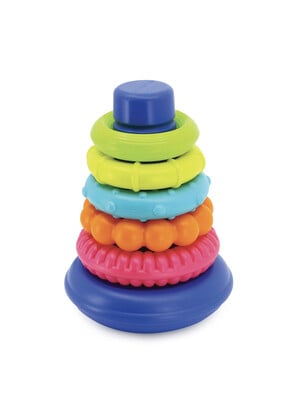 Infantino Rock 'N Stack Rings - Multicoloured