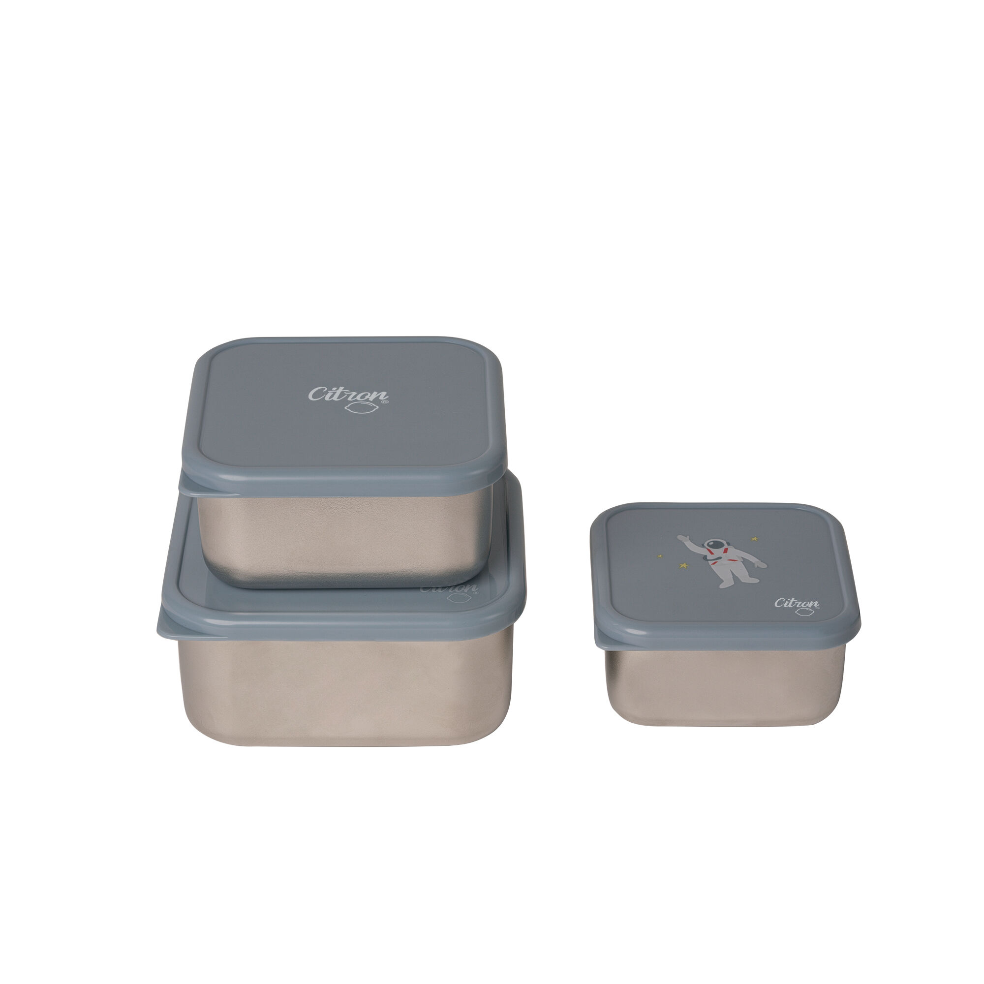 Citron Stainless Steel Stackable Lunchbox - Spaceship image number 2