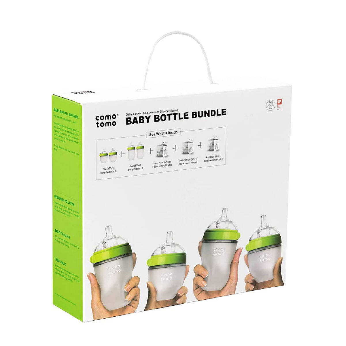 Comotomo Baby Feeding Bottle Bundle Green image number 2