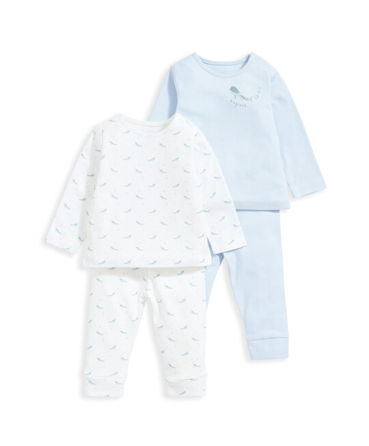 Whale Jersery PJs (Set of 2) - Blue image number 2