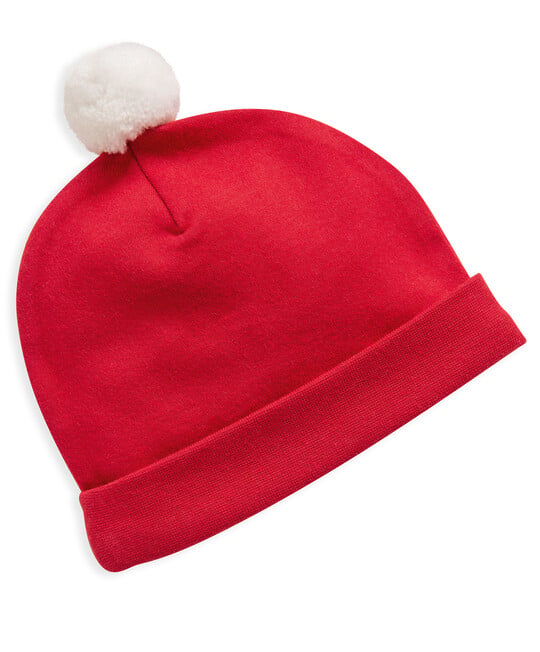 My 1st Christmas Red All-In-One & Hat image number 3