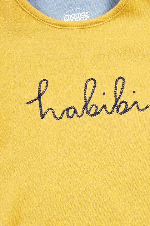 Yellow Slogan T-Shirt image number 3