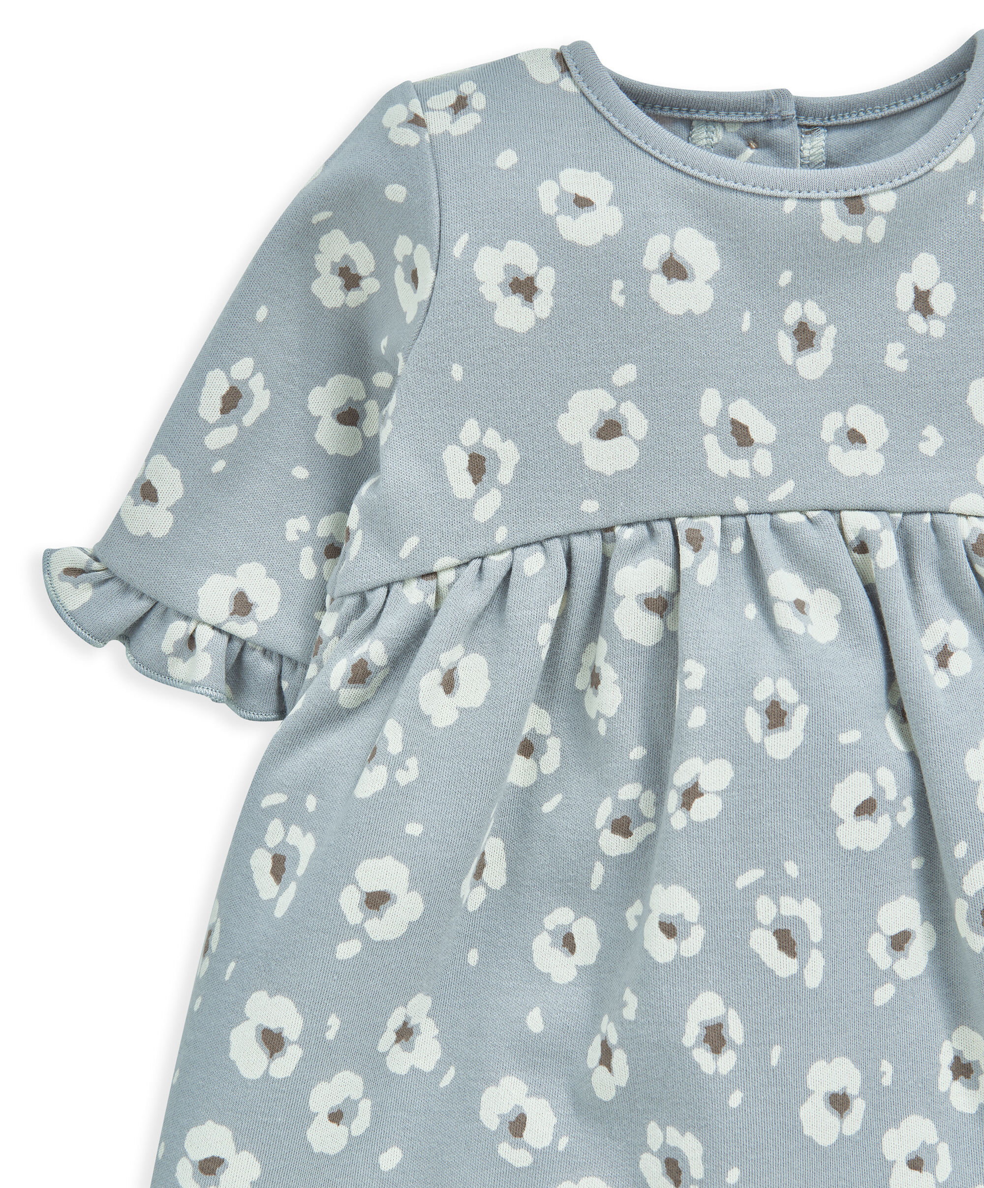 Flute Sleeve Print Dress image number 3