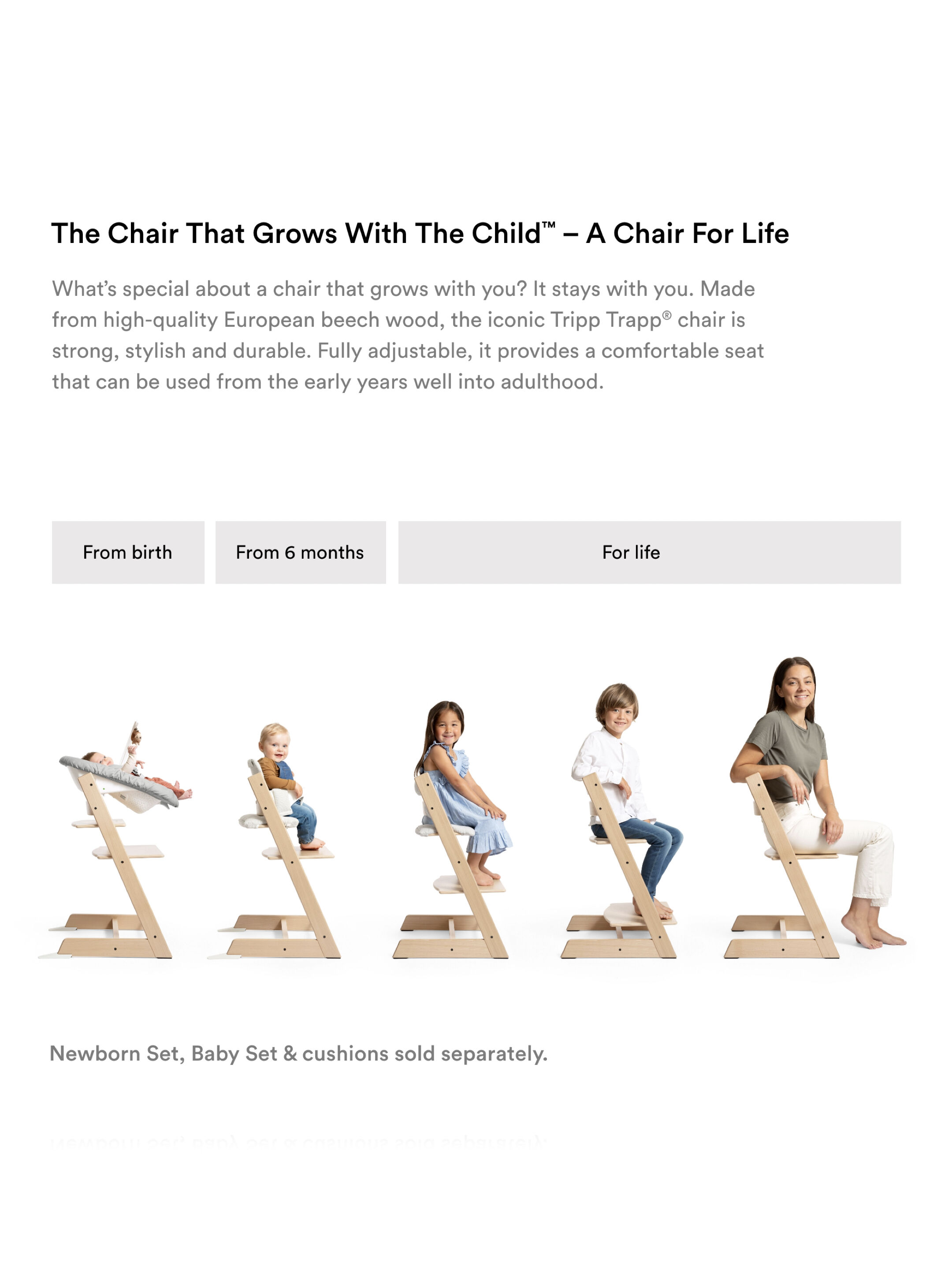 Stokke Tripp Trapp Chair with Baby Set- Serene Pink image number 6