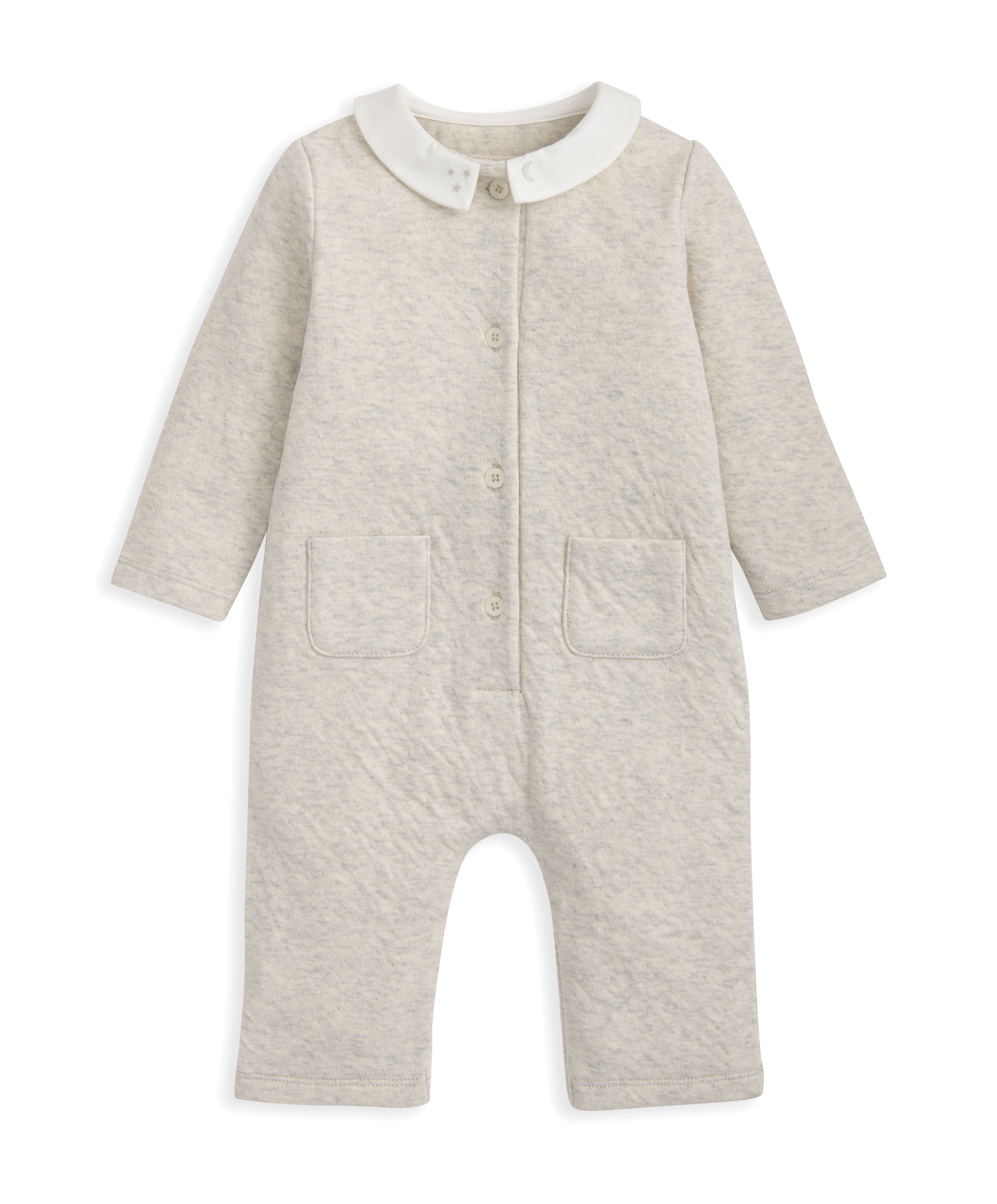 Embroidery Collar Romper image number 2