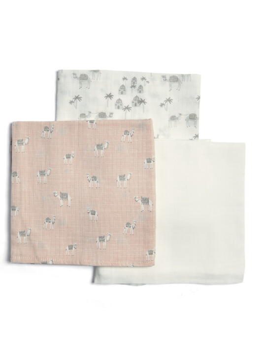 Buy Large Pink Camel Muslin Squares (Pack of 3) for KWD 12.000 - Bibs ...