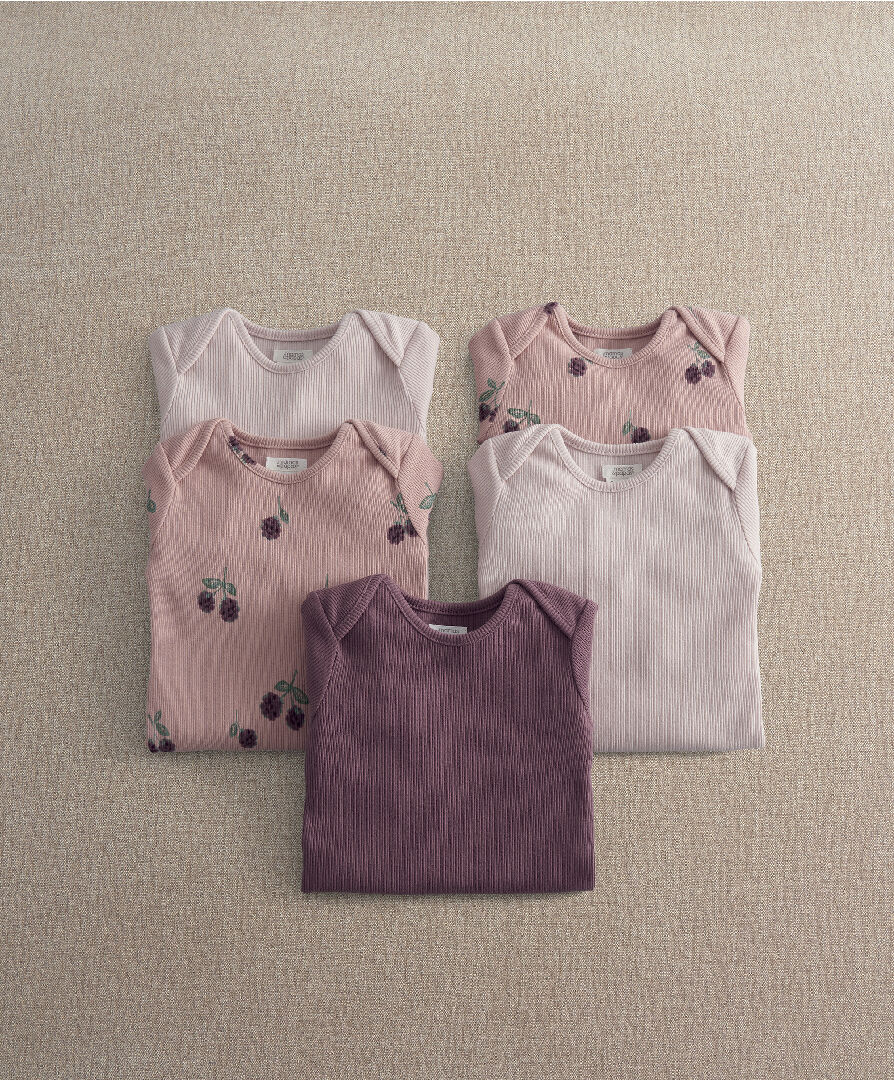 5pk Bramble L/S Bodysuits image number 2