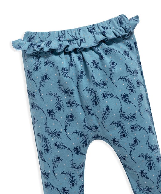Peacock Feather Print Joggers image number 3