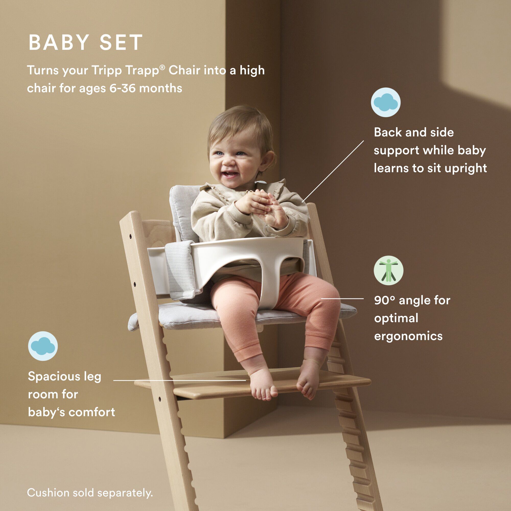 Stokke Tripp Trapp Chair + Baby & Newborn Set Bundle - Fjord Blue ( 3 pieces) image number 5