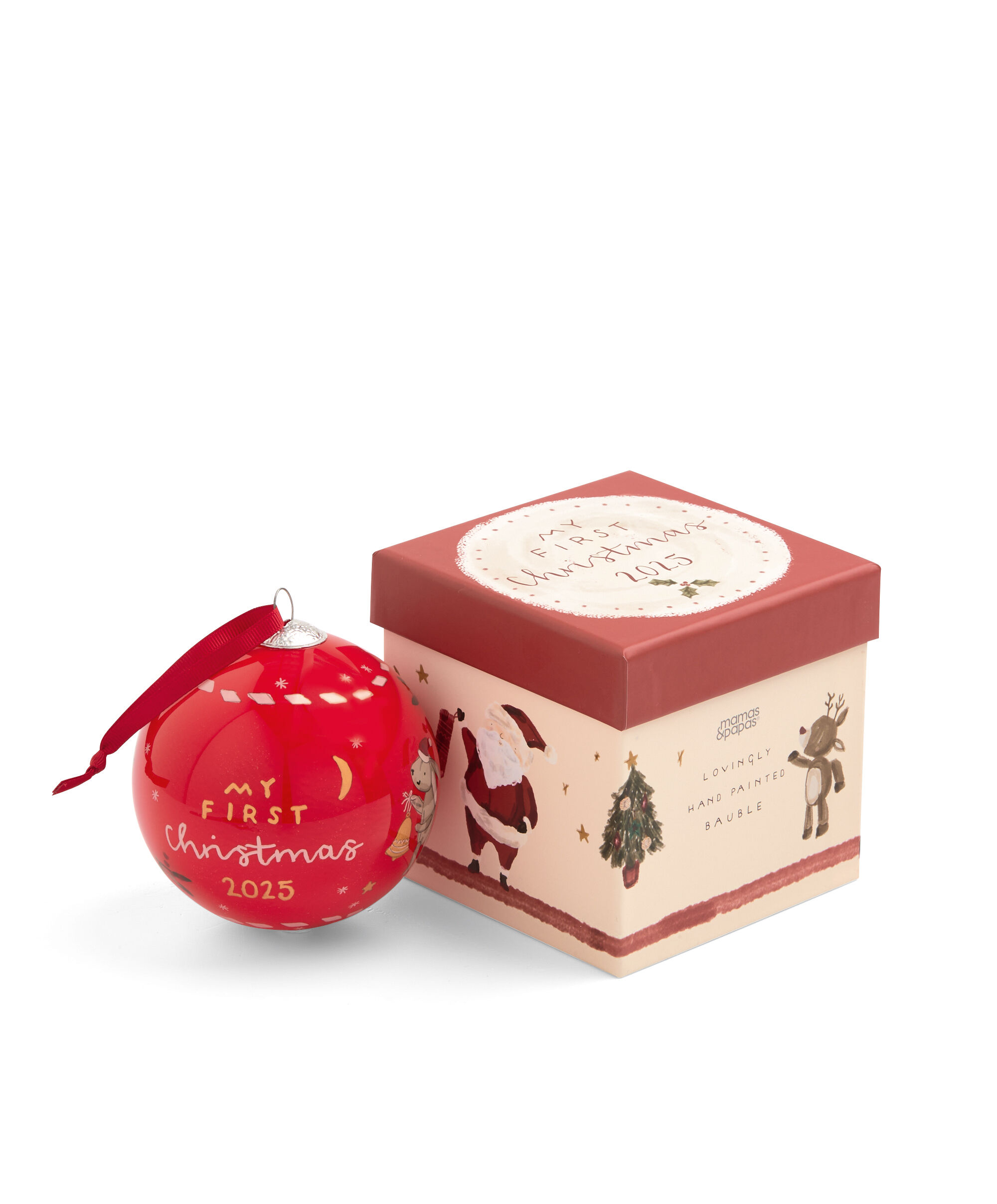 Glass Bauble 2025 - Red image number 4