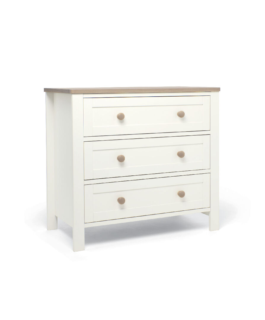 Wedmore 2 Piece CotBed with Dresser Changer - White/Oak image number 2