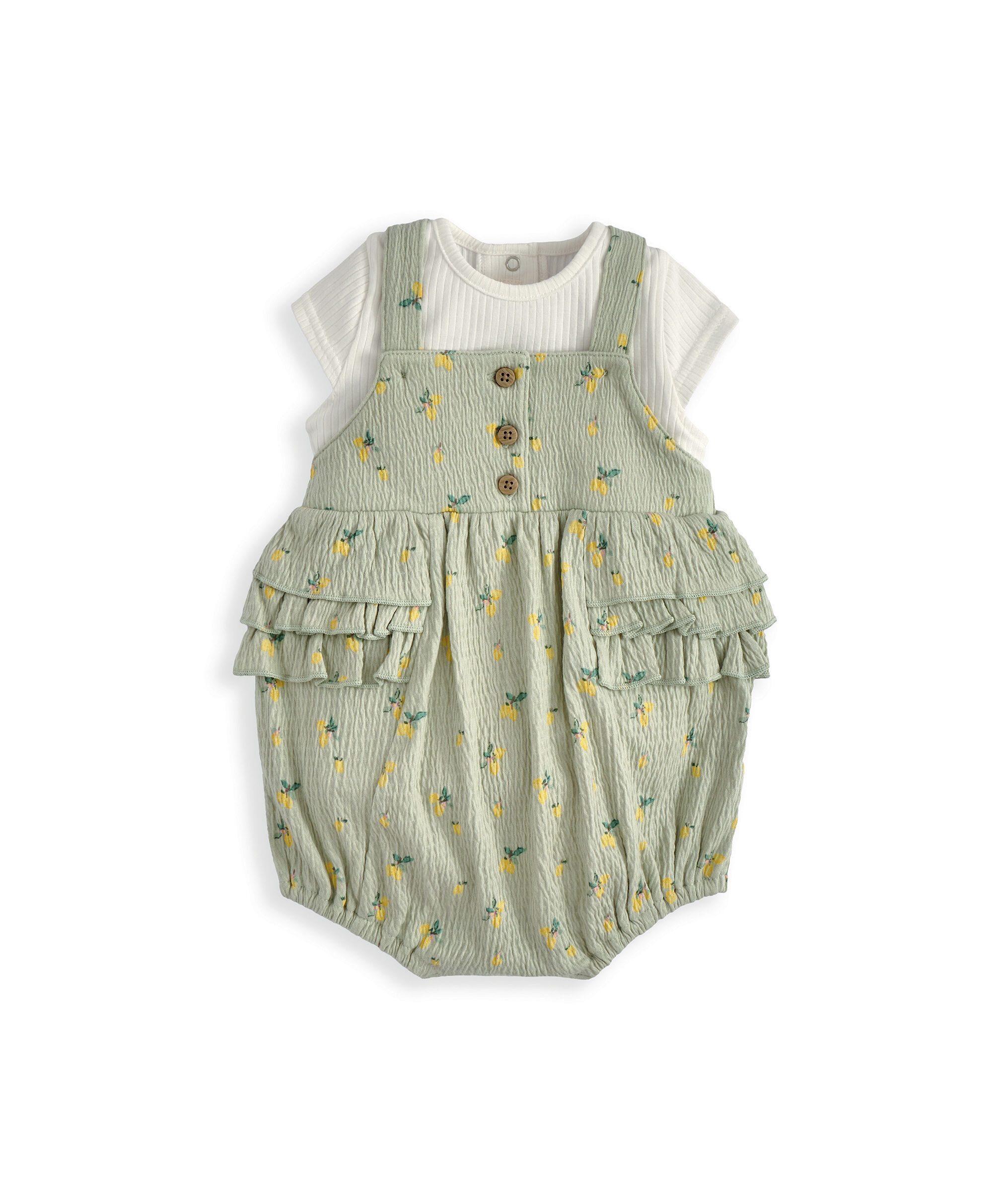 Hibiscus Bodysuit & Romper Outfit Set image number 2