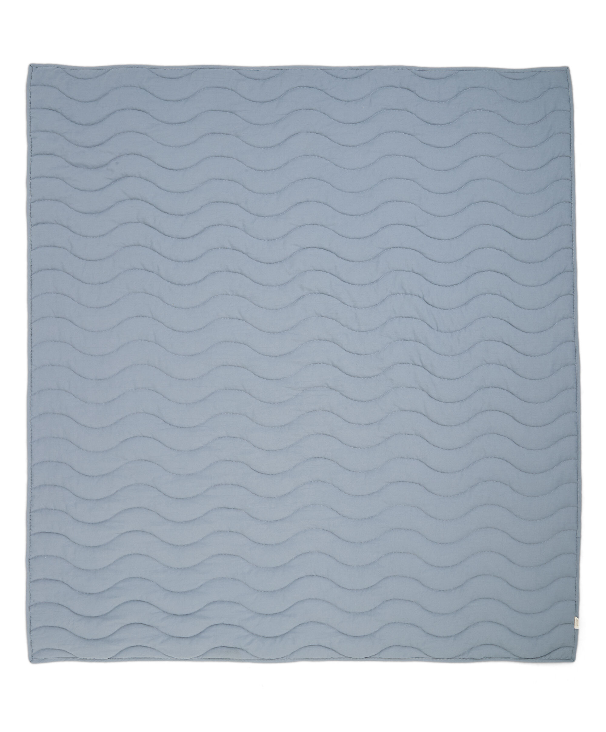 Quilt - Cotbed/Cot - Blue Mustard Wave image number 2