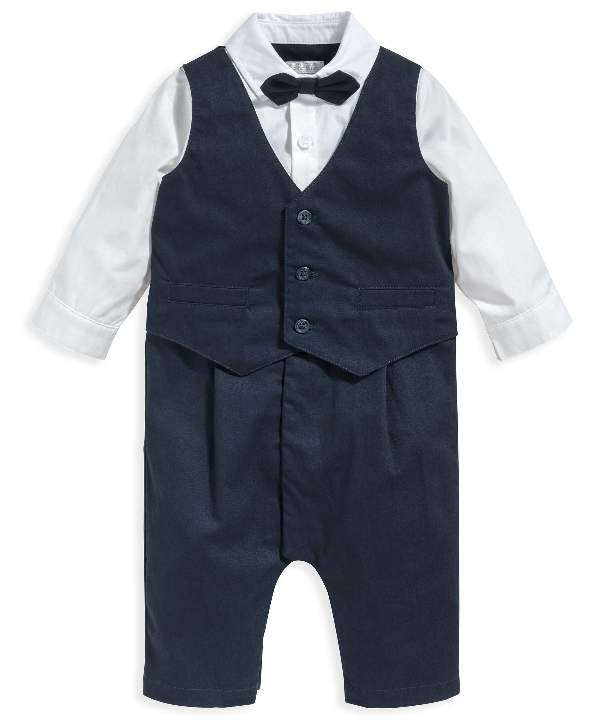 Blue Mock Suit Romper image number 3