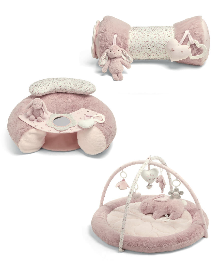 Welcome to the World 3 Piece Bunny Playmat Bundle - Pink image number 1