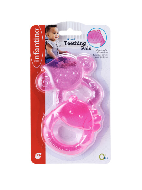 Infantino Safari Teething Pals - Pink image number 2