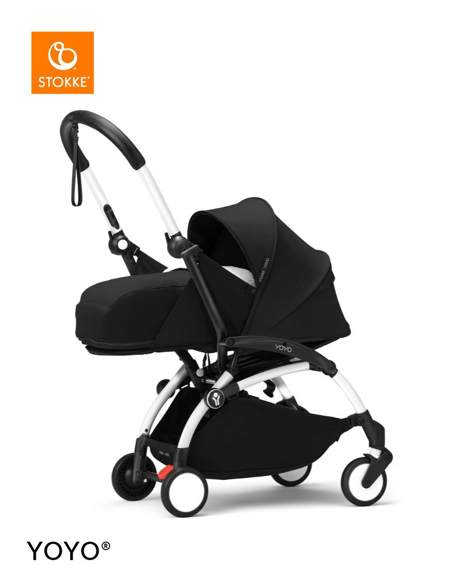 Stokke YOYO3 White Frame with 0+ Newborn Pack Black image number 2