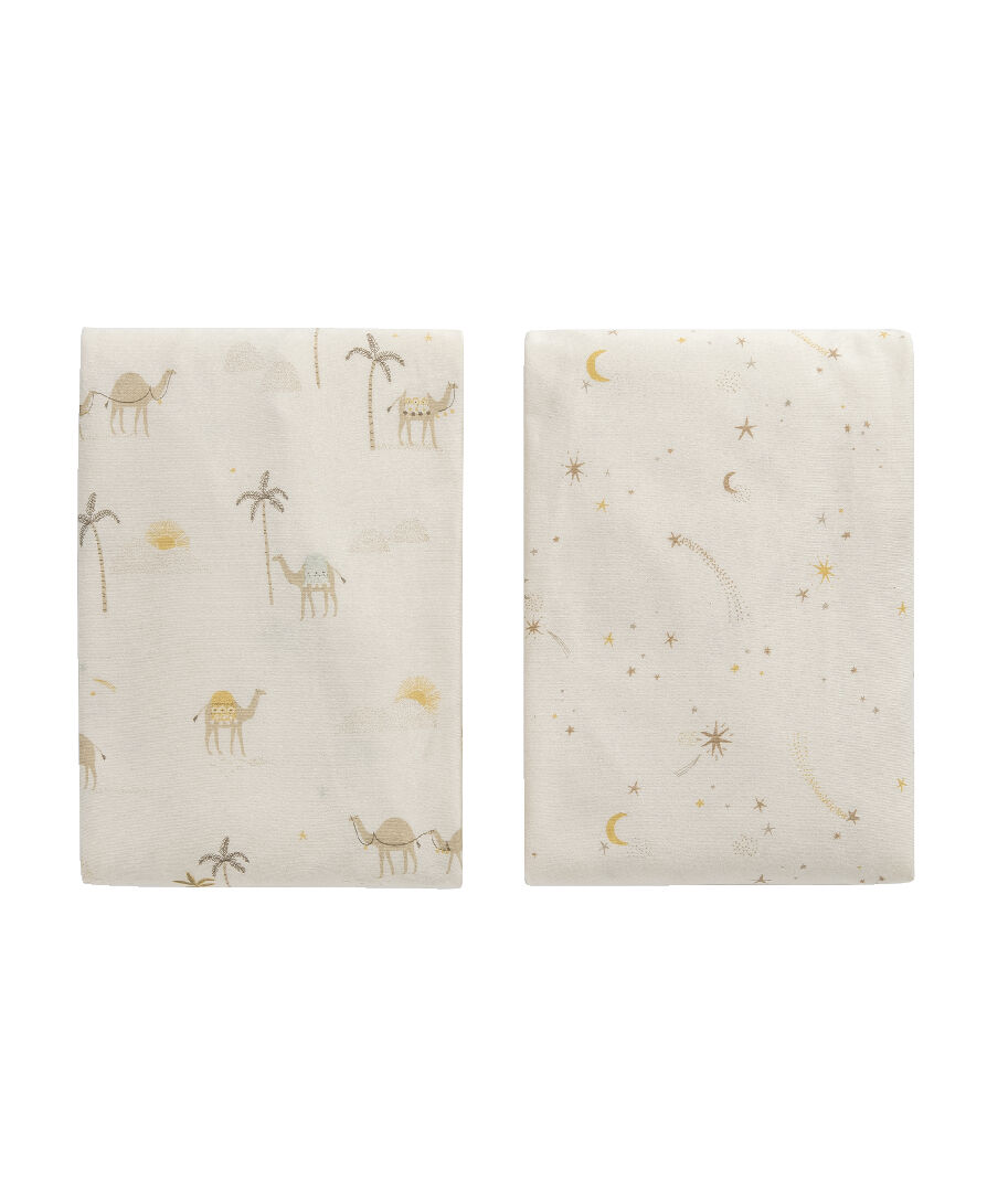 2 Pack Fitted Sheets Camel