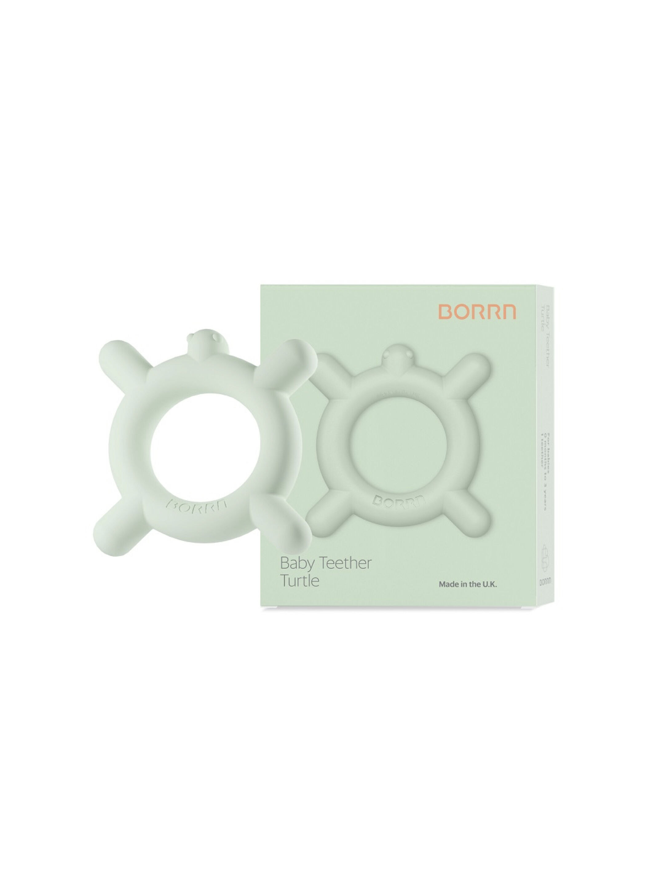 BORRN Silicone BPA Free, Non Toxic Teether - Turtle image number 1