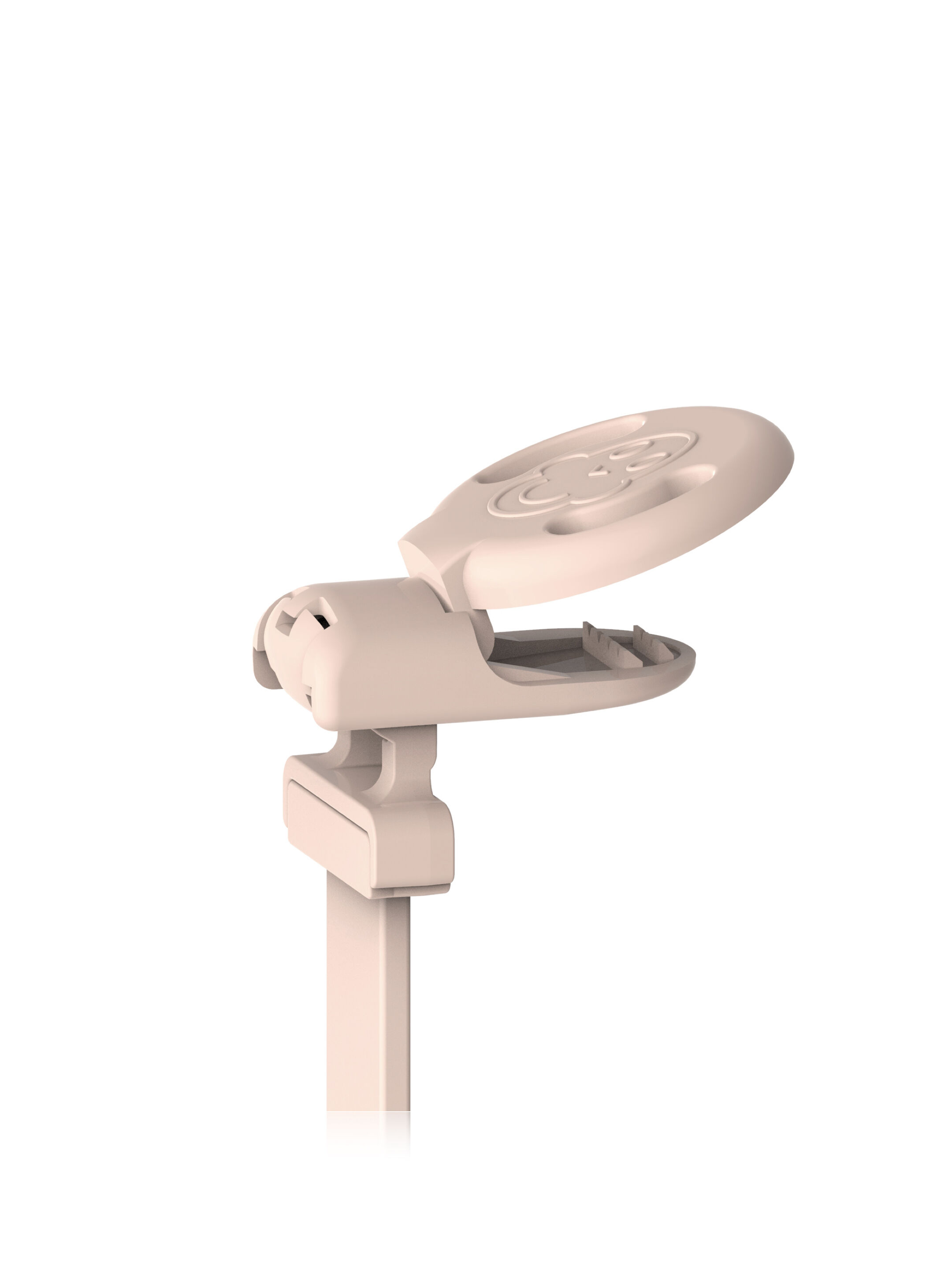 Matchstick Monkey Double Soother Clip - Mint Green and Dusty Pink image number 4