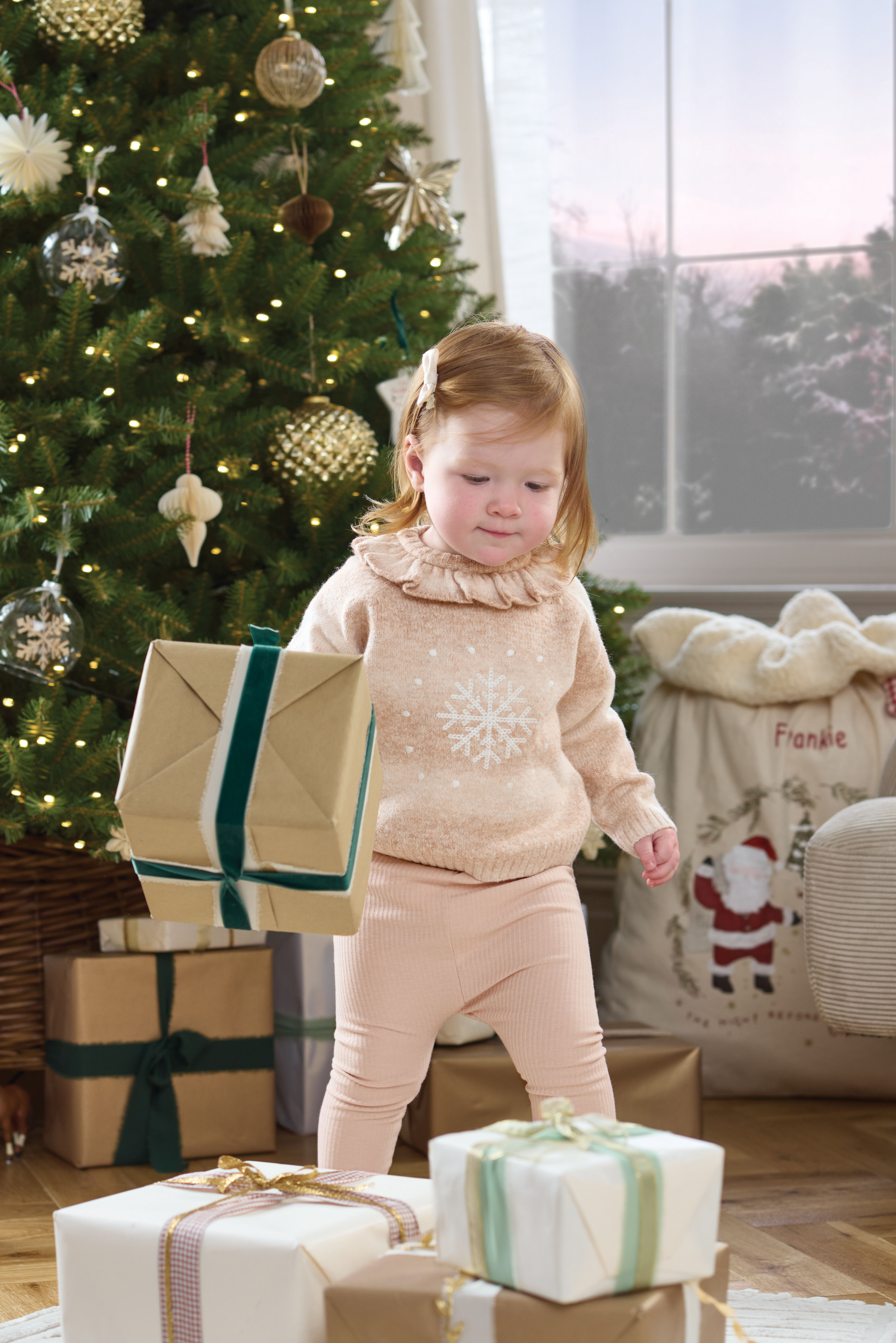 Snowflake Christmas Jumper image number 4