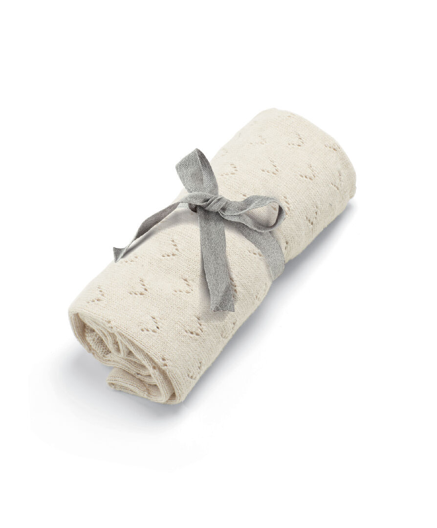 Oatmeal Pointelle Blanket