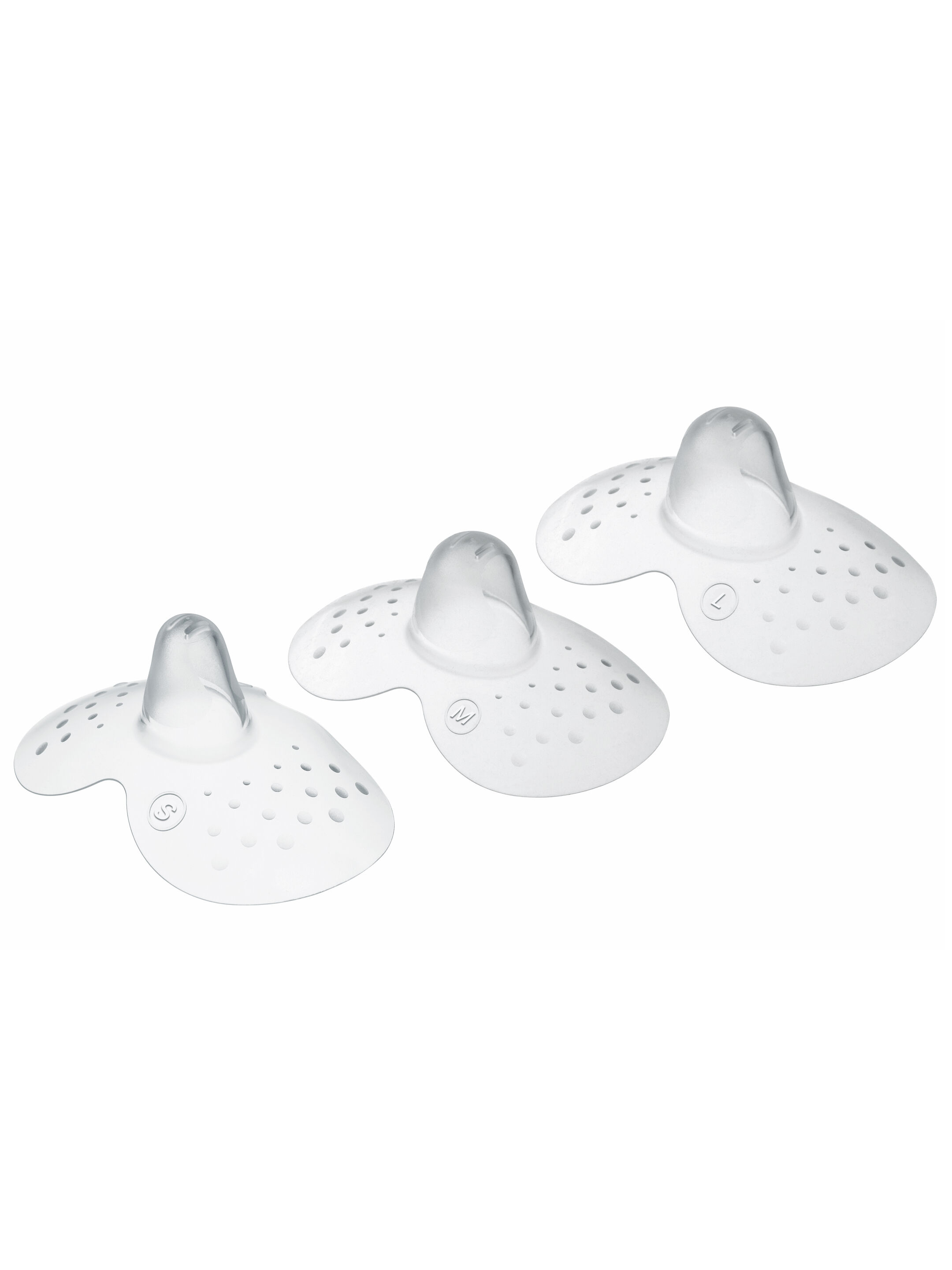 Mam Baby Nipple Shield  Breastfeeding - 0 M+ | Clear  Clear  - Size- L | Pack of 3 image number 1
