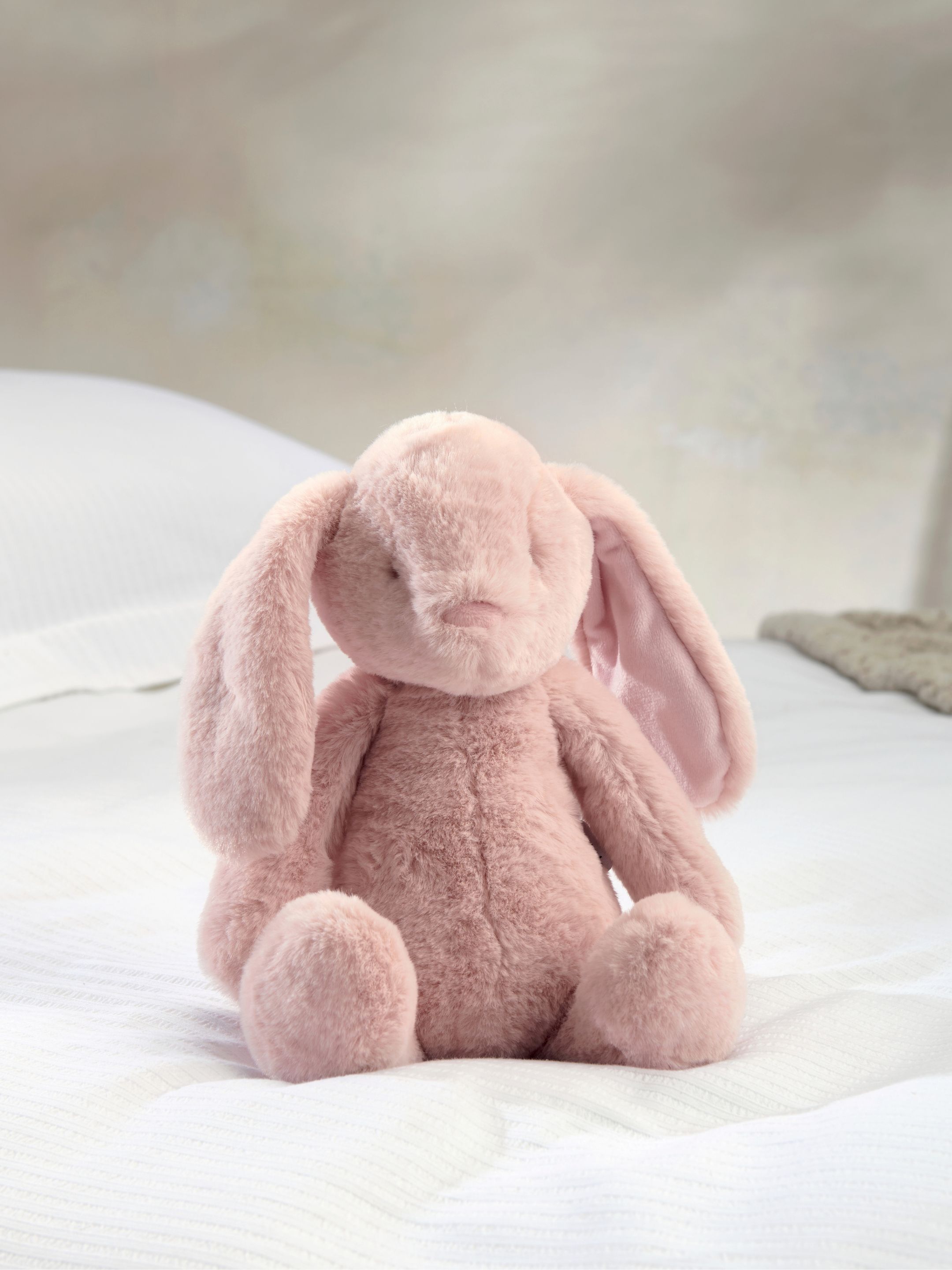 Keepsake Gift Set - Wildflower Knitted Blanket with Pink Bunny Soft Toy & Pink Imprint Tin image number 7
