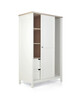 Harwell 4 Piece Cotbed with Dresser Changer, Wardrobe, and Essential Fibre Mattress Set- White image number 22