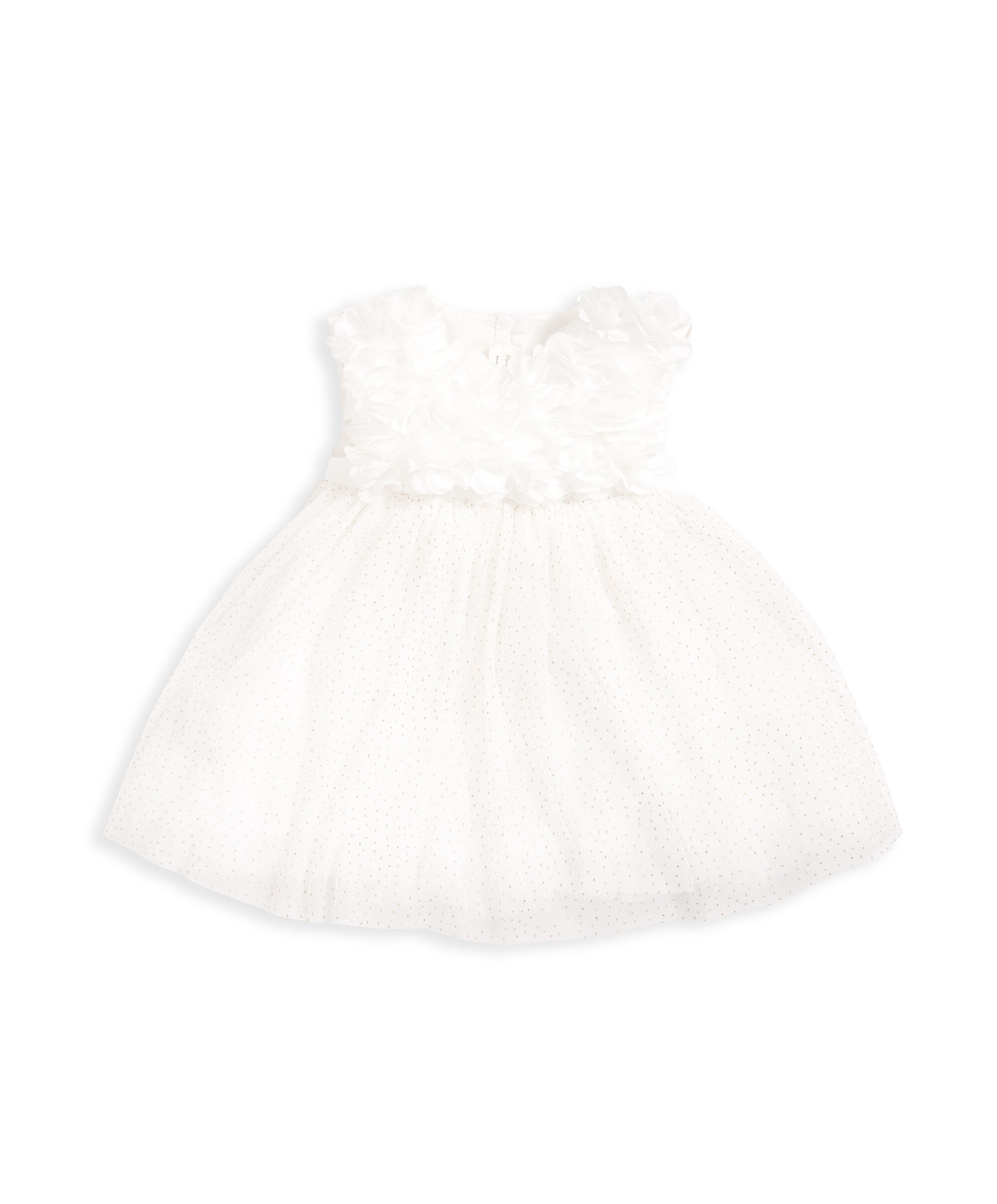 Eid 3D Flower Dress - White image number 2