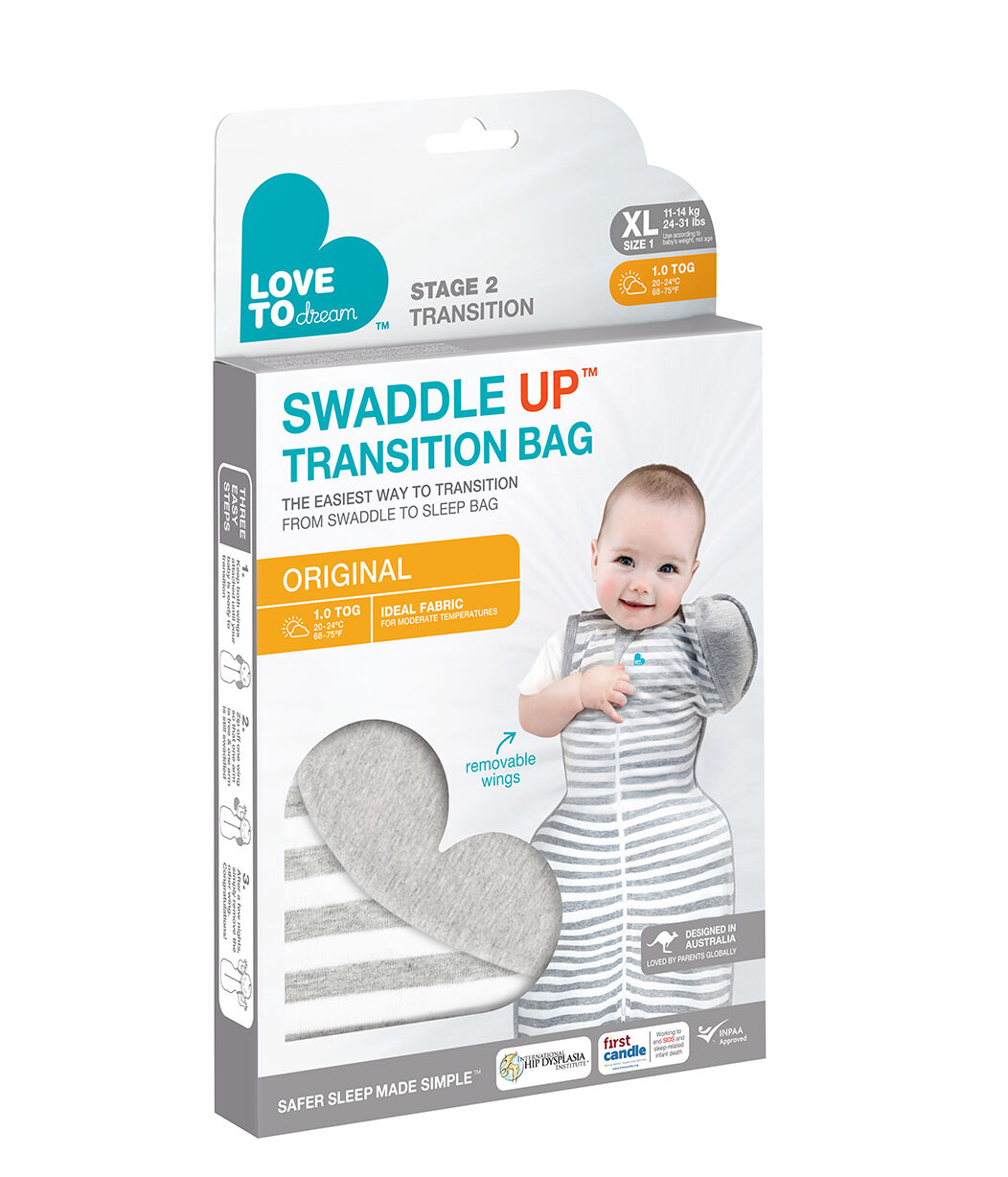 Love To Dream Swaddle Up Transition Sleeping Bag Grey - 9 to 12 months image number 3