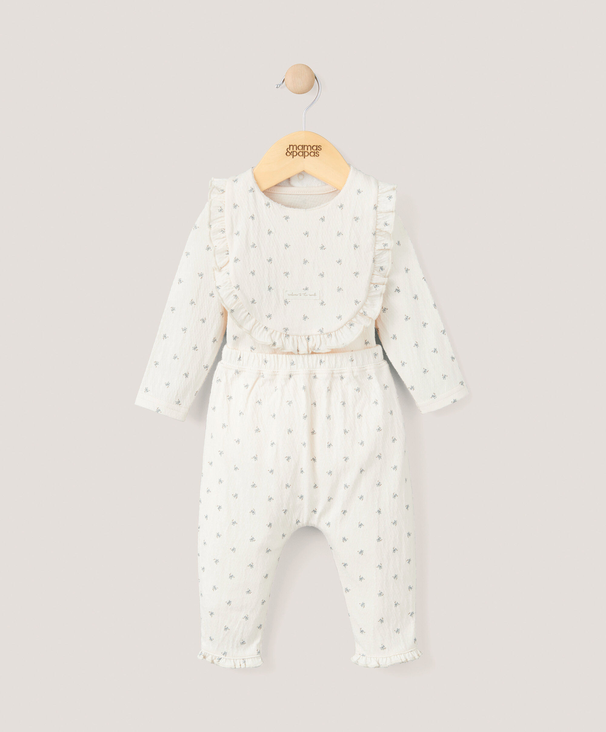 Newborn Outfit Set (3 Piece) - Ditsy Print image number 1