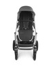 Uppababy - Vista V2 Stroller- Jordan (Charcoal/grey mélange fabric/silver/black leather) image number 2