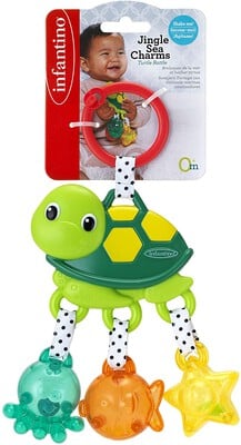 Infantino Jingle Sea Charms Turtle - Green
