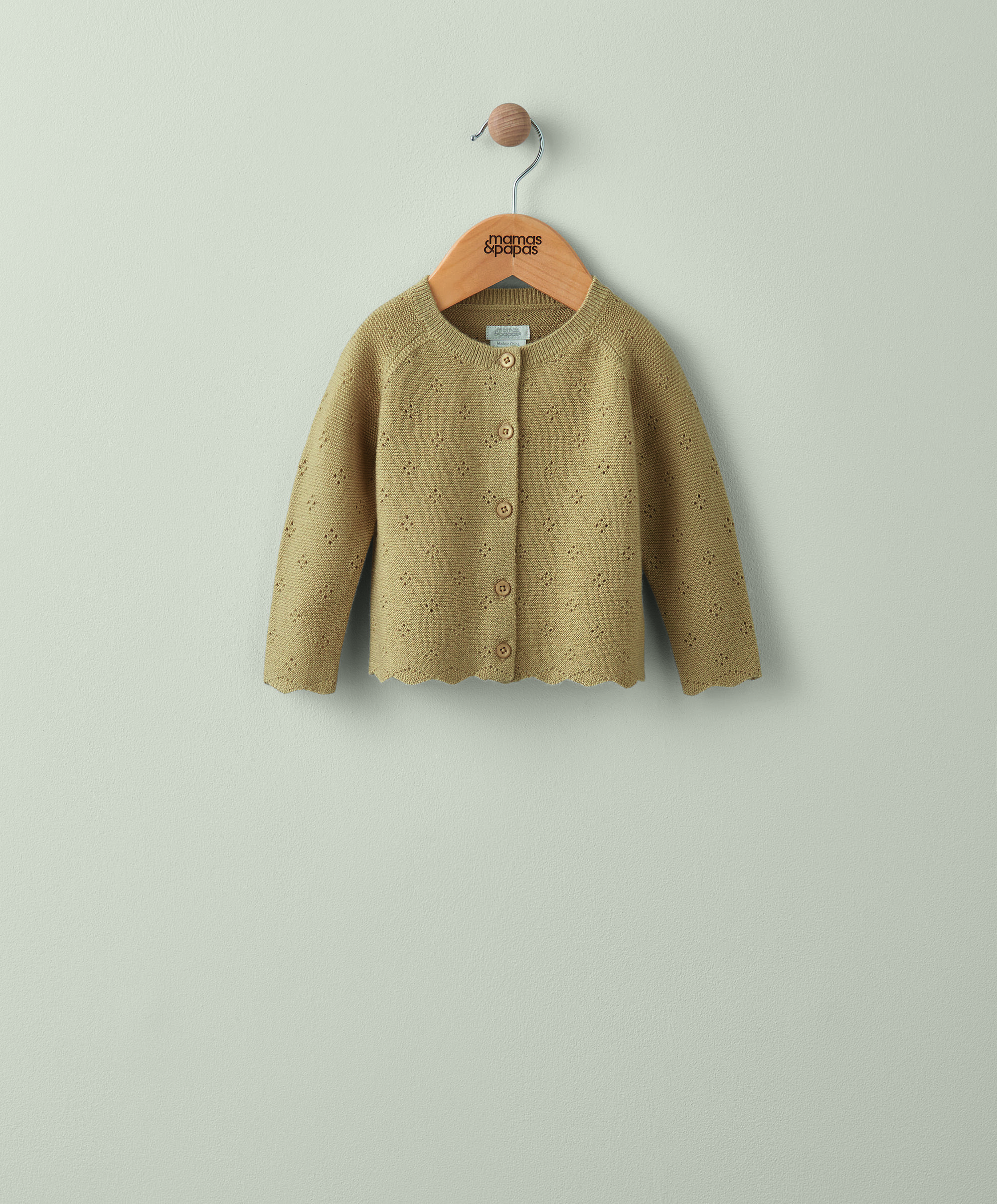 Scallop Hem Cardigan