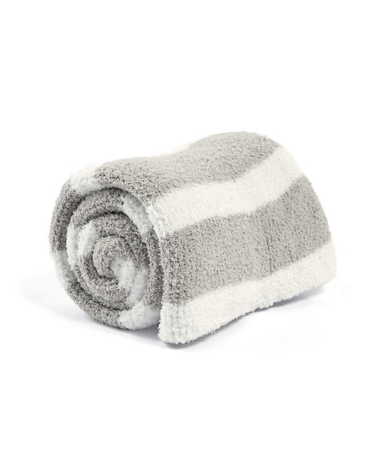 Chenille Knitted Blanket - Grey image number 1