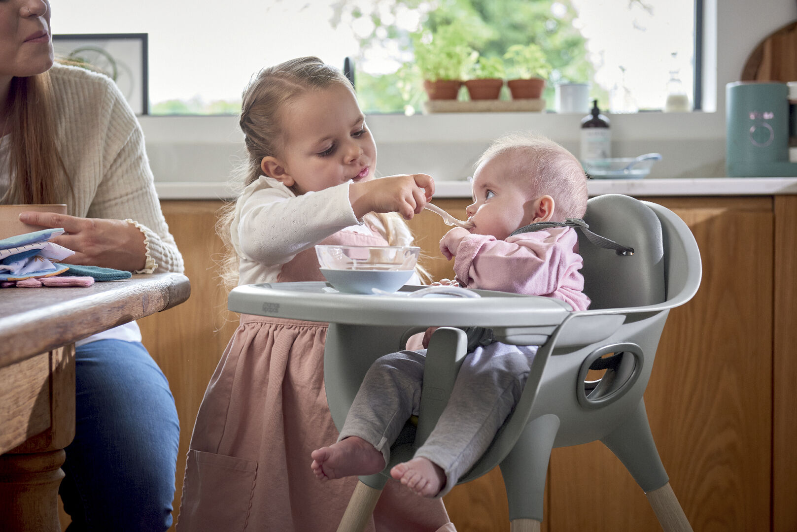 Juice High Chair - Washed Grey image number 8