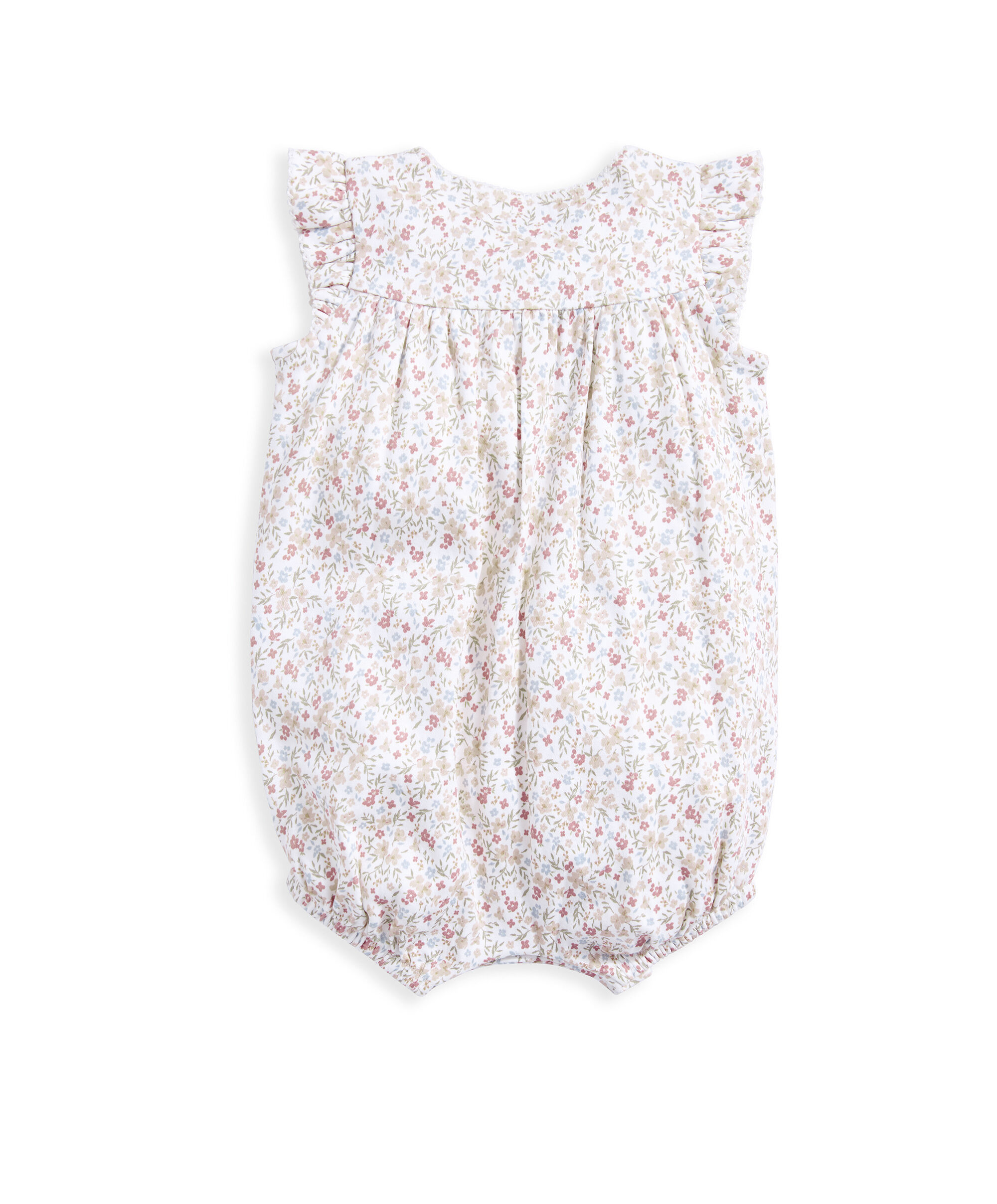 Floral Jersey Shortie Romper - Pink image number 3